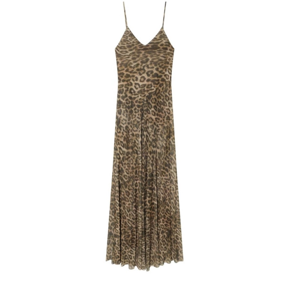 ZARA Leopard Print Slip Dress - Picture 3 of 5